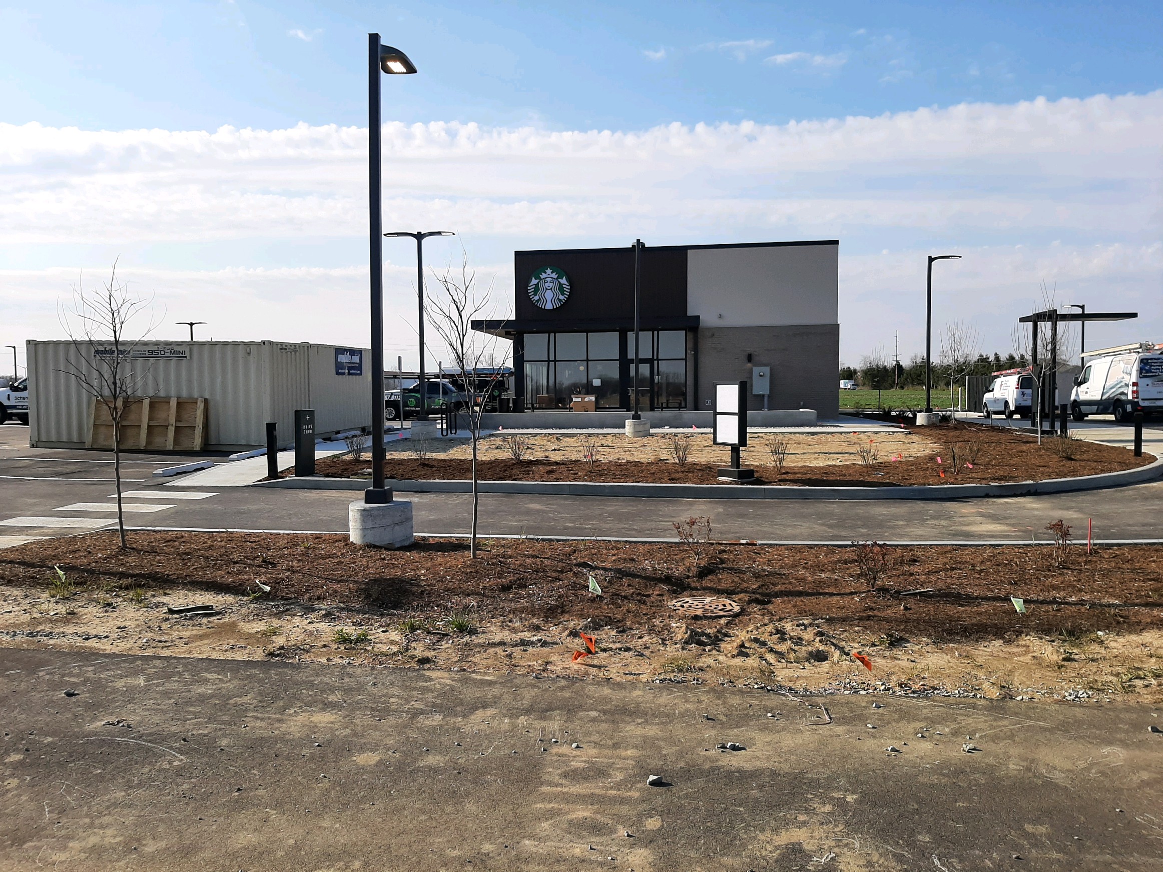 Farther View of Starbucks