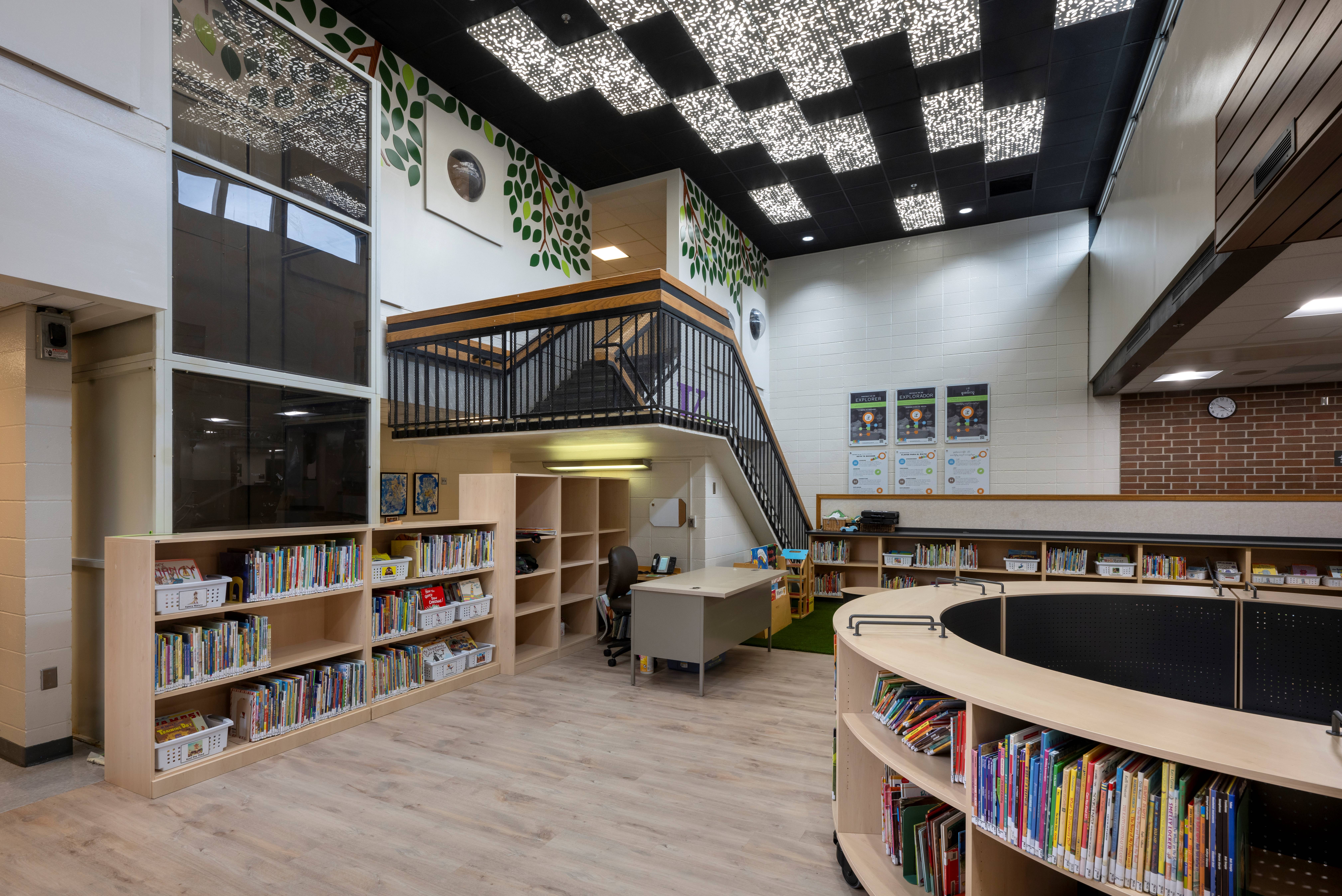 Media Center with Staircase