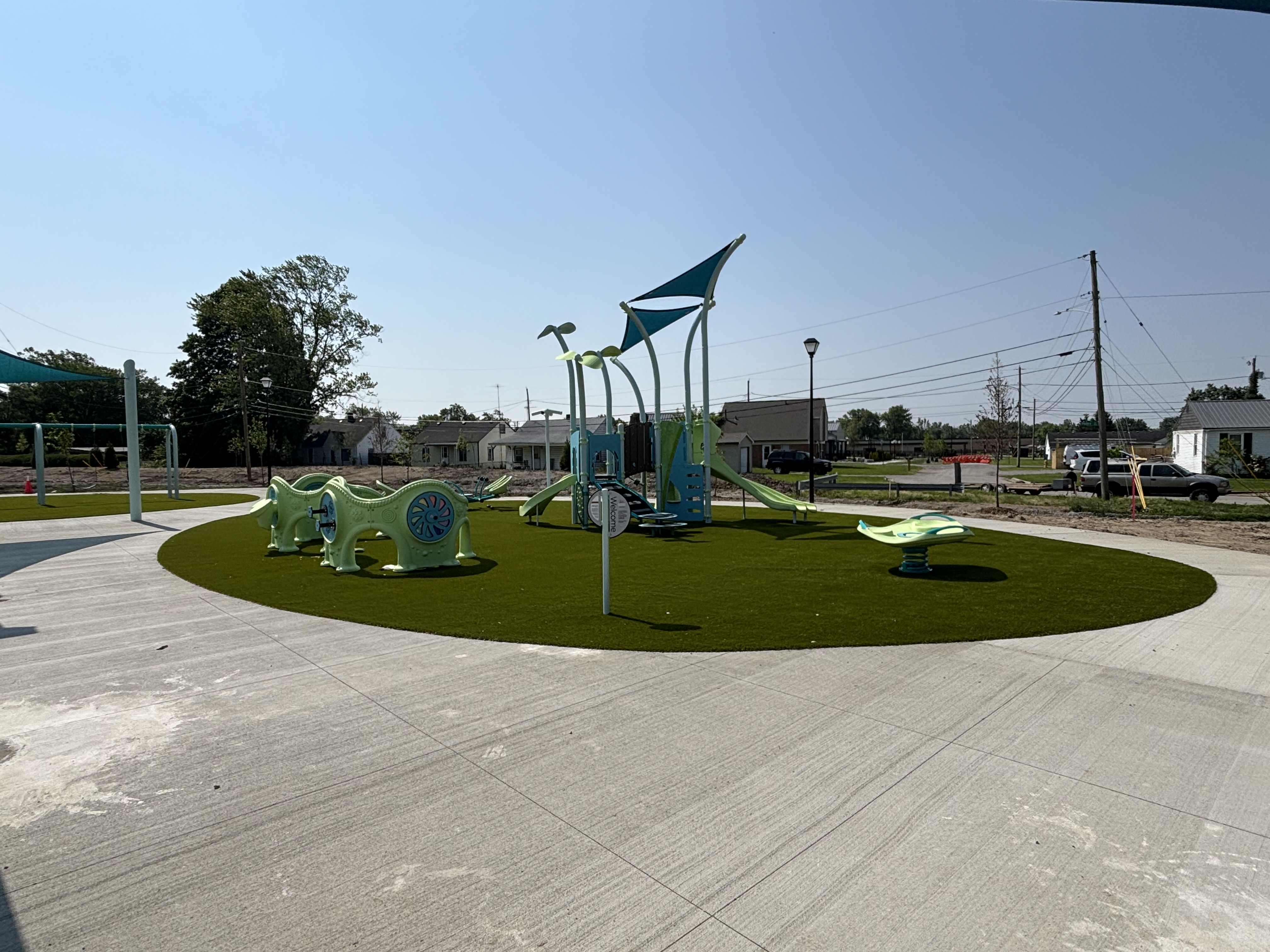 Slide and playground equipment