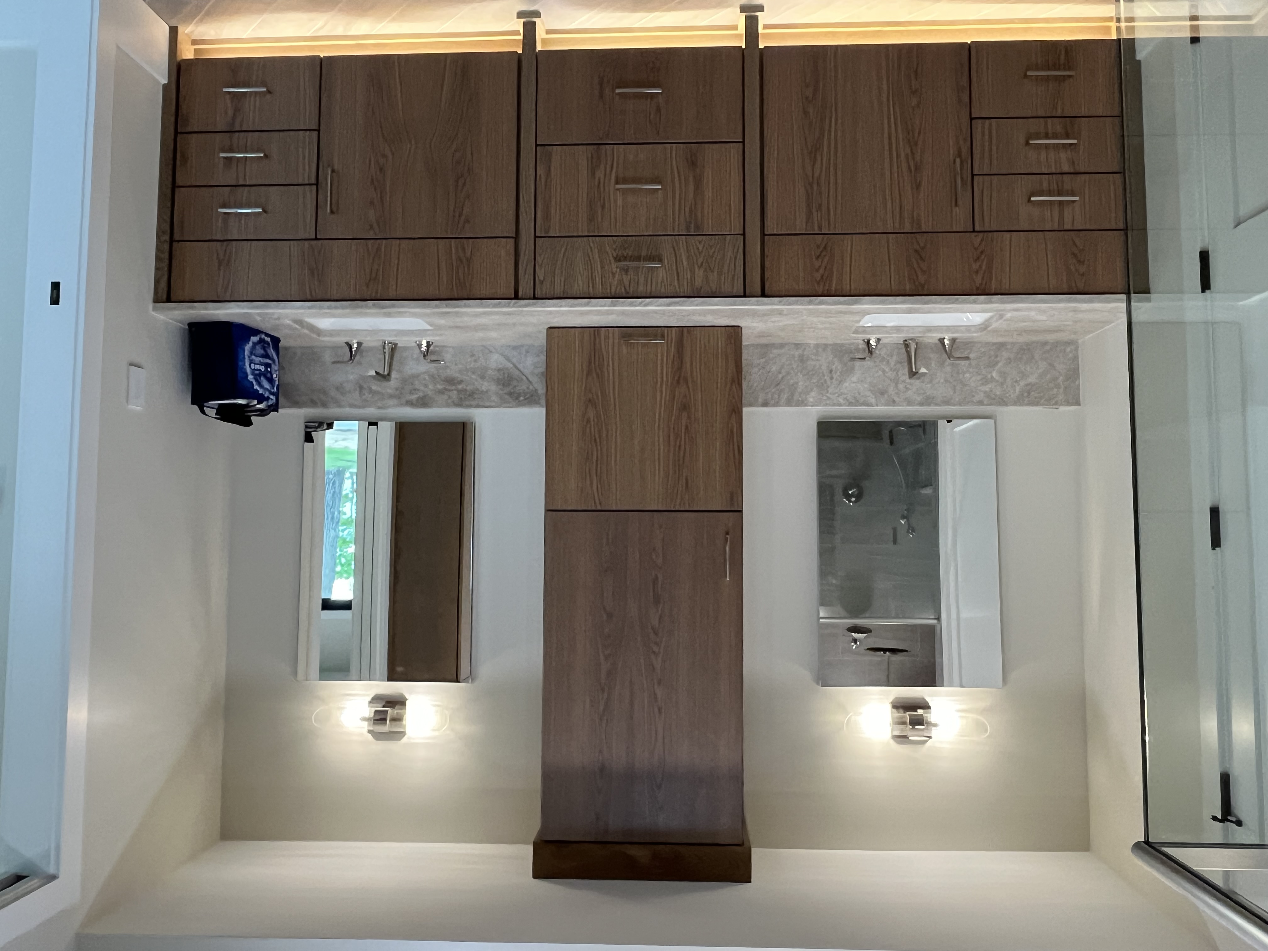 Bathroom Mirror and Cabinets