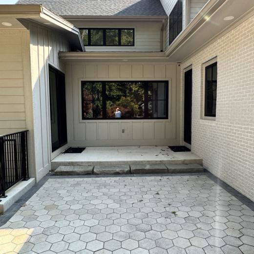 Patio Between Builds Patio Between Builds