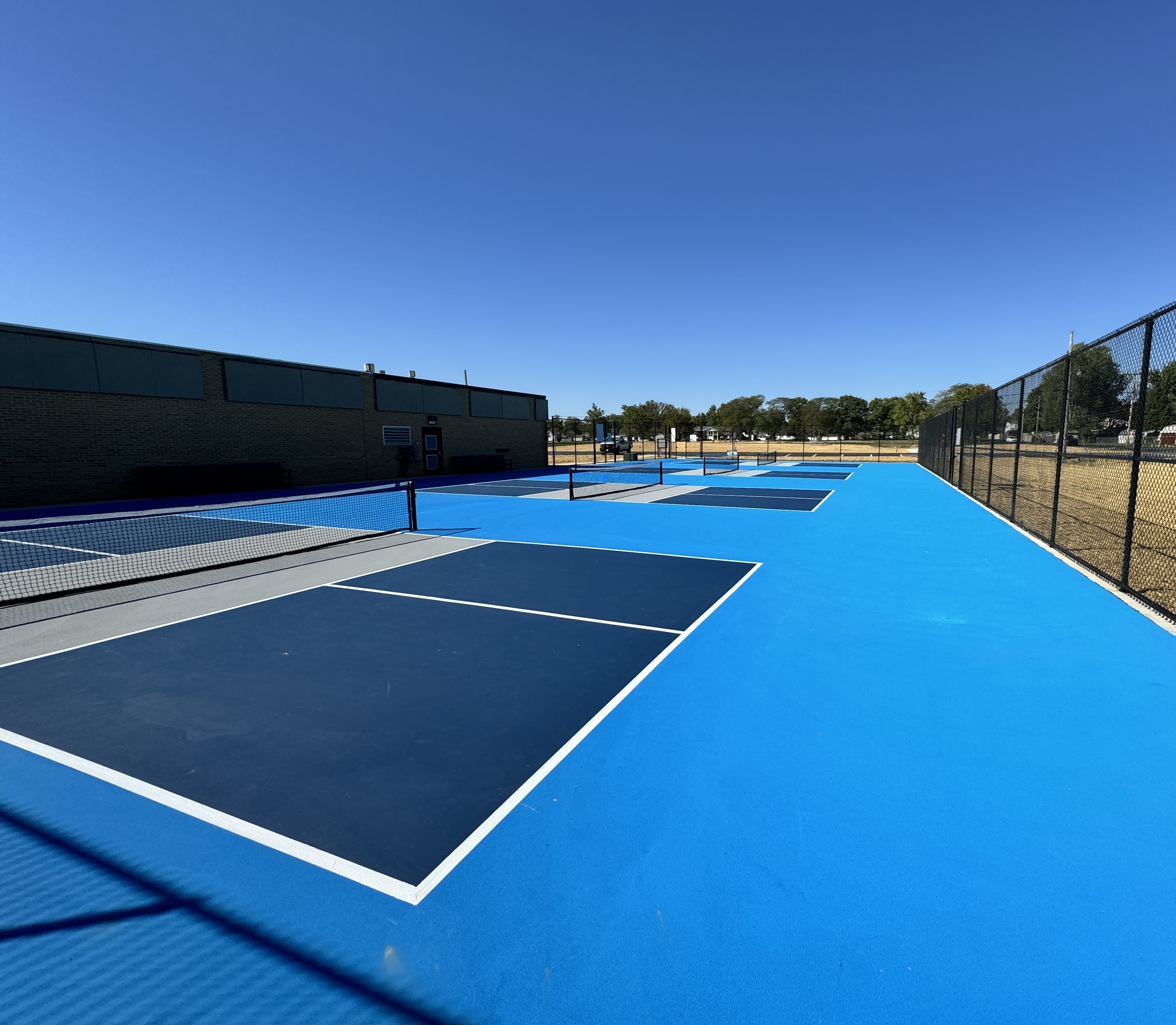 Full Frame of Pickleball Courts