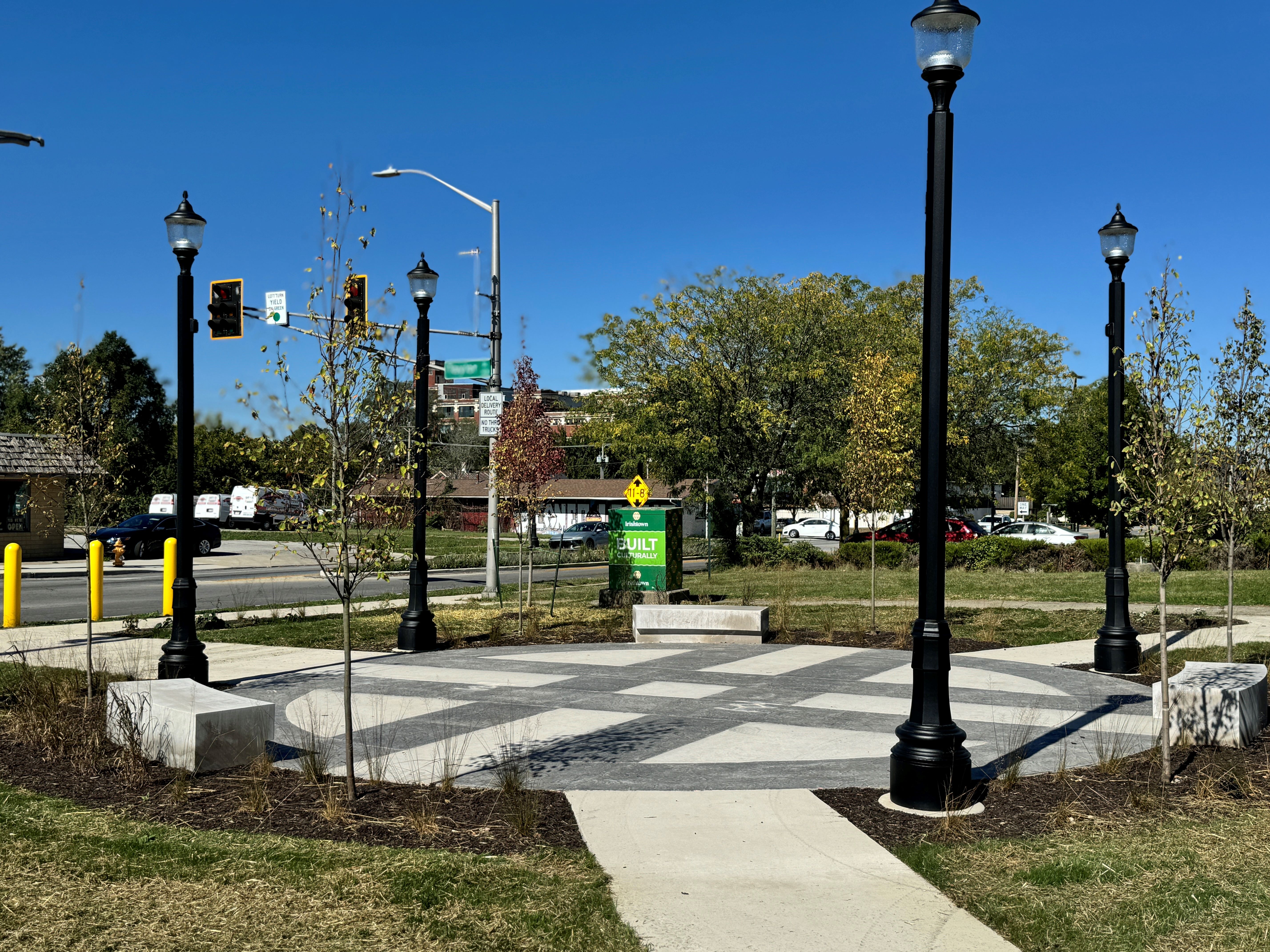 Sidewalk View of Plaza