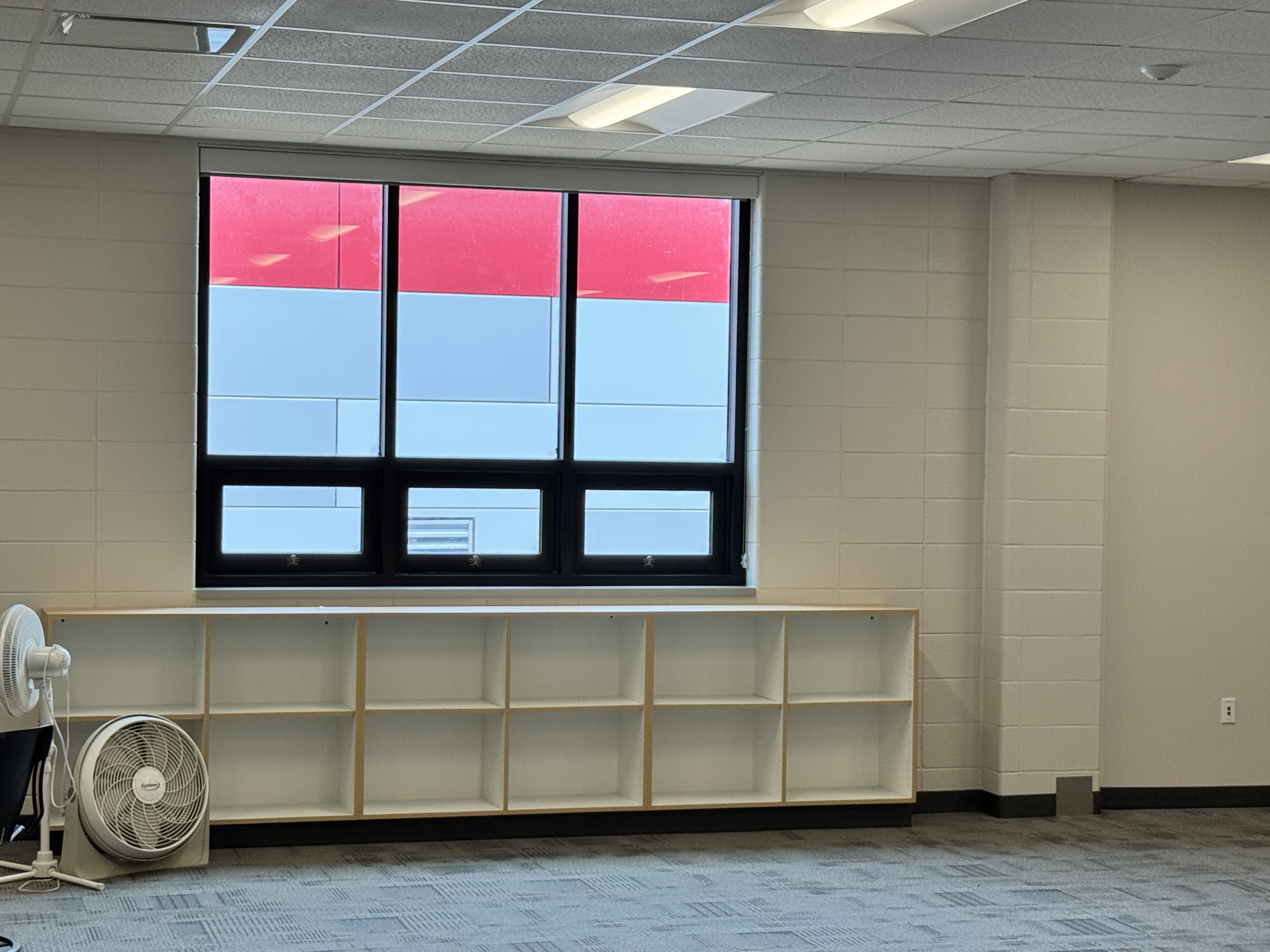 Courtyard view of New Building