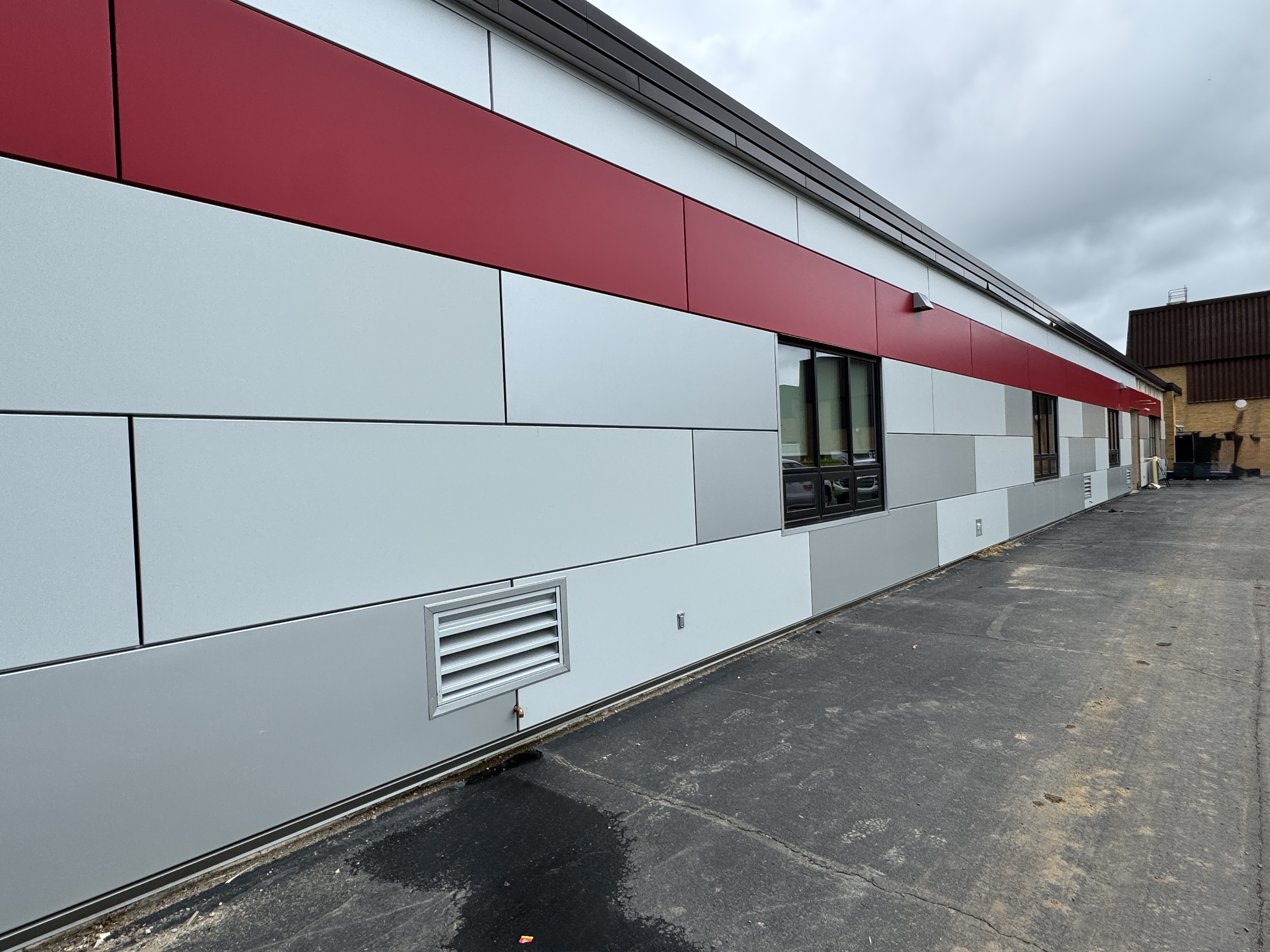 South View new facade Science Classrooms