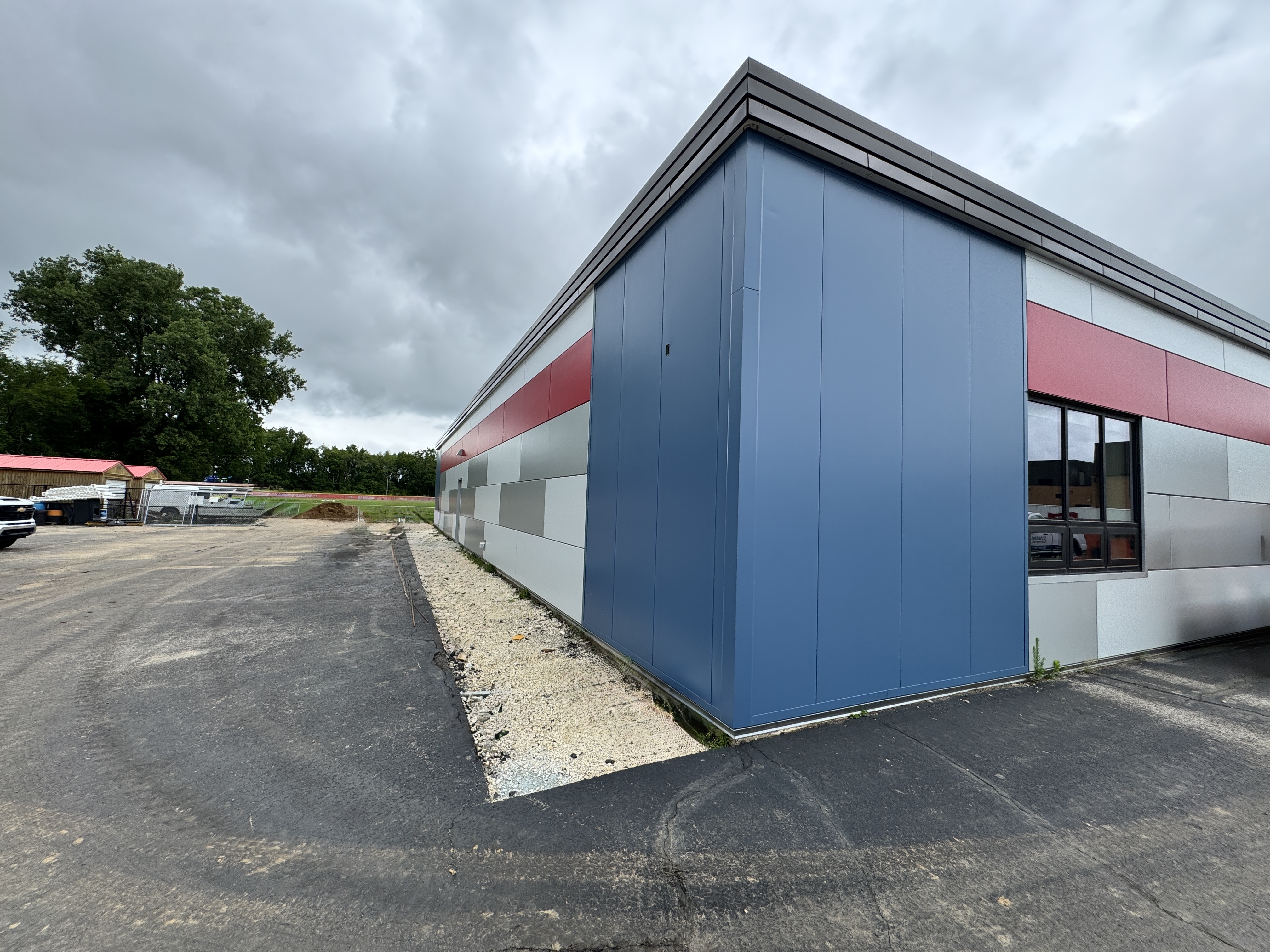 West view new facade