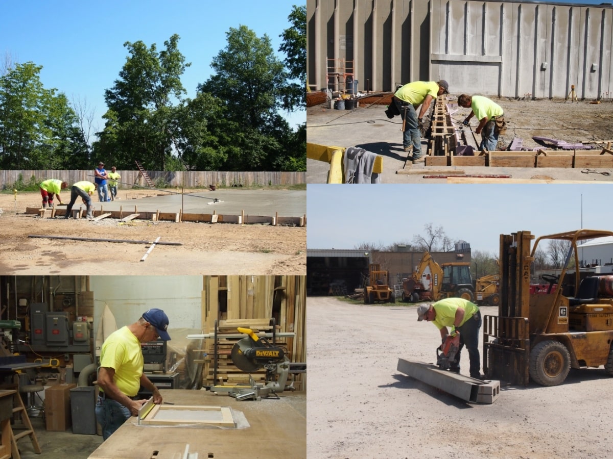 Schenkel Construction Team Performing Maintenance Services