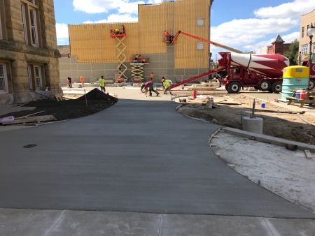 Wells County Courthouse Plaza Progress Picture  #4