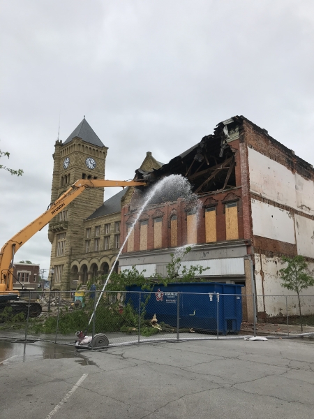 Wells County Courthouse Plaza Progress Picture  #5