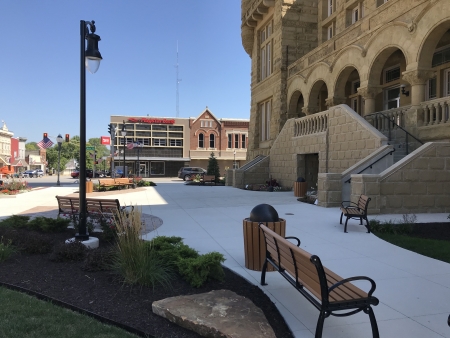 Sidewalk View of Street